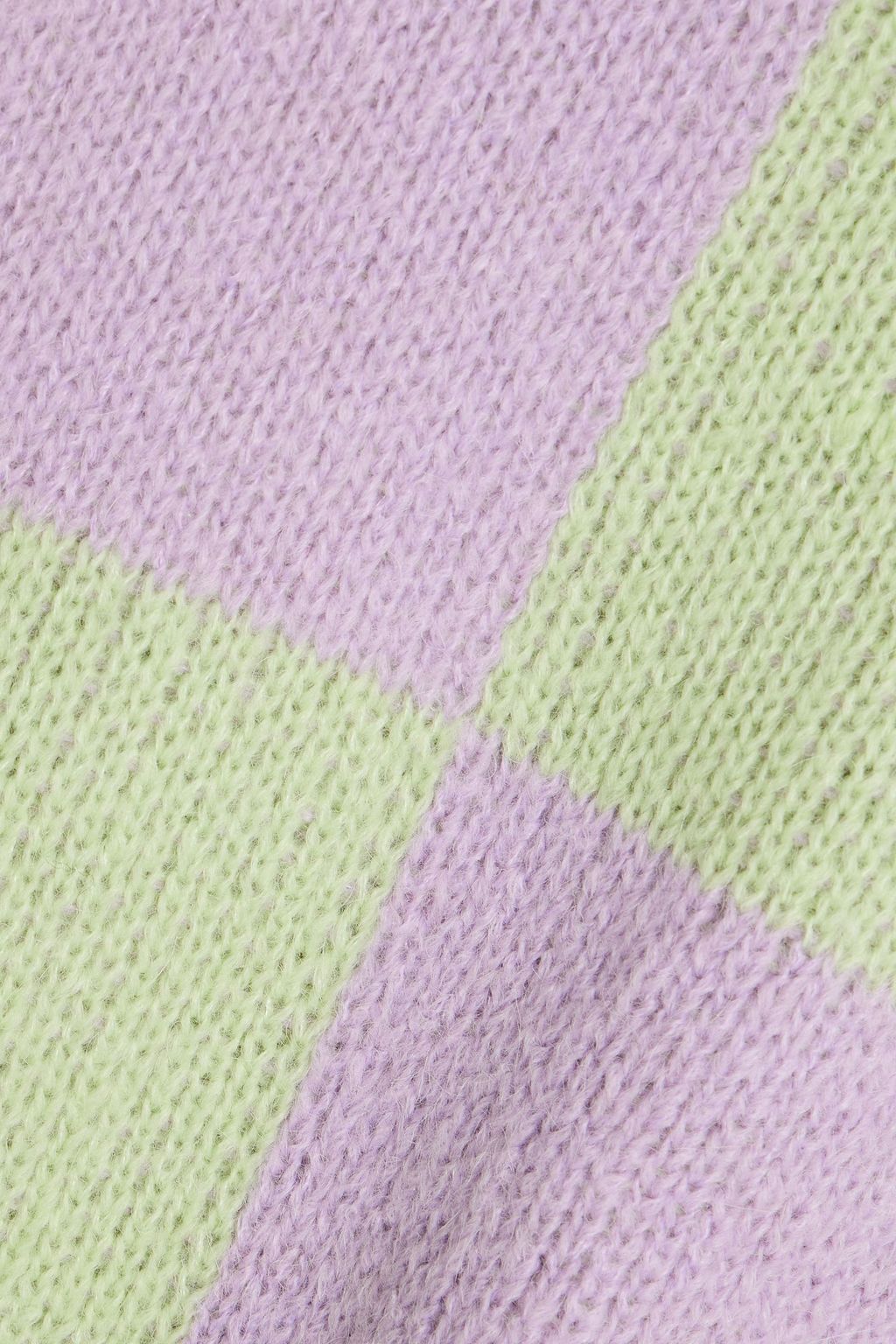 STINE GOYA Adonis checked jacquard-knit sweater