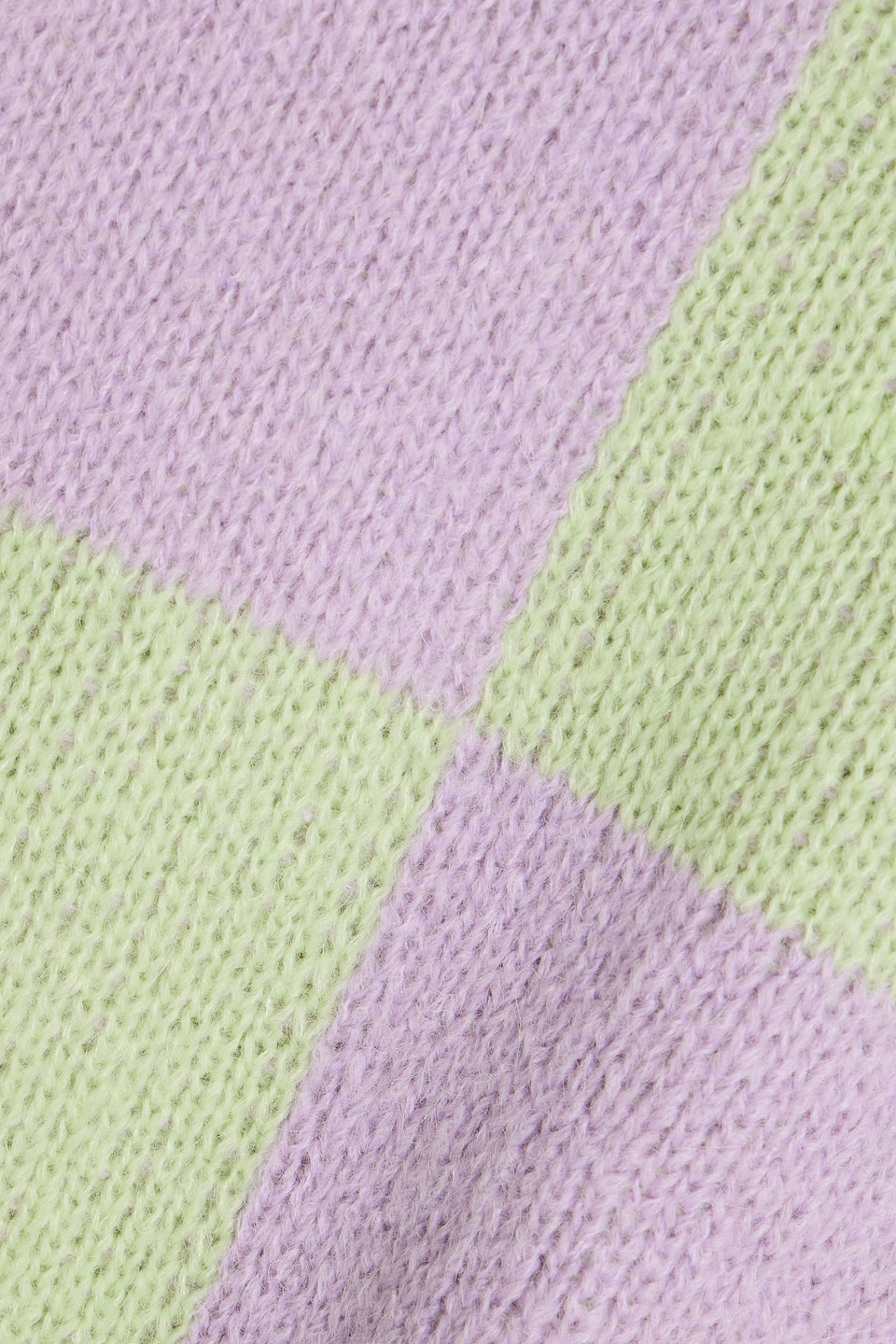 Shop Stine Goya Adonis Checked Jacquard-knit Sweater In Lavender
