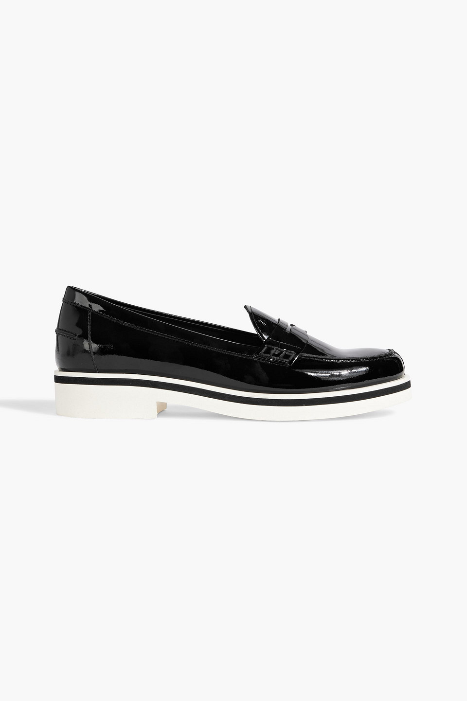Tod's Patent-leather Loafers In Black