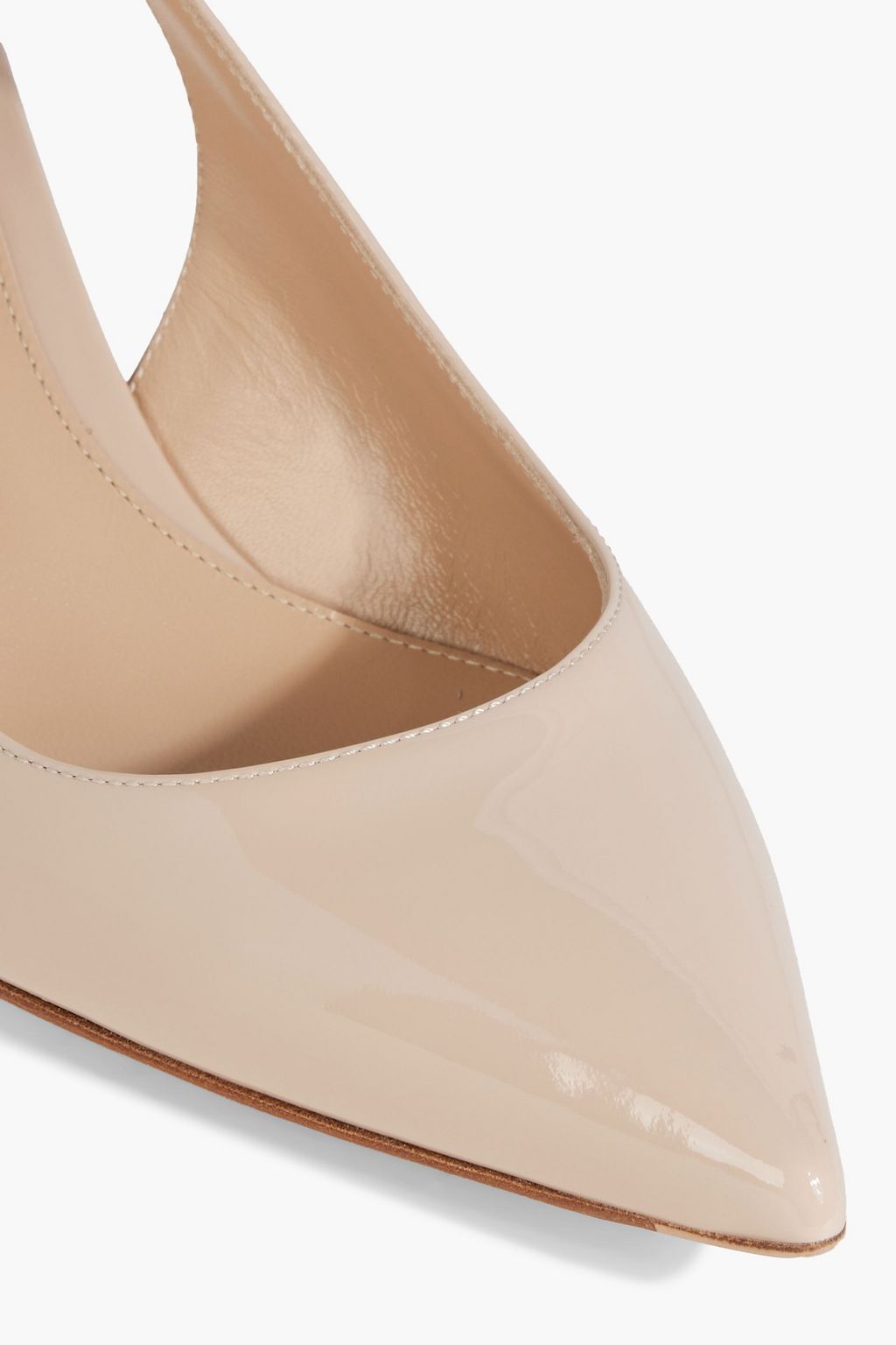 GIANVITO ROSSI Patent-leather slingback pumps