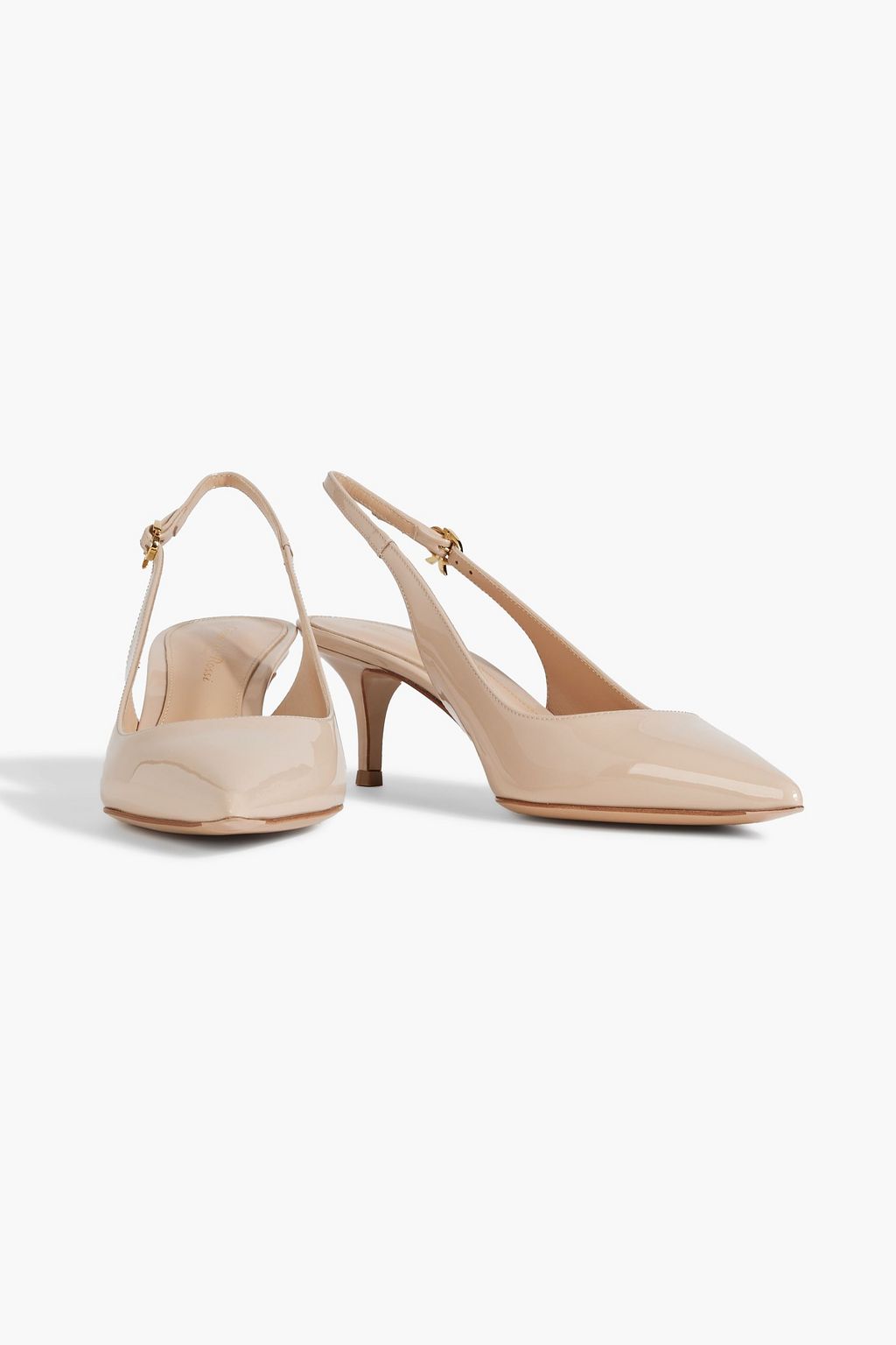 GIANVITO ROSSI Patent-leather slingback pumps