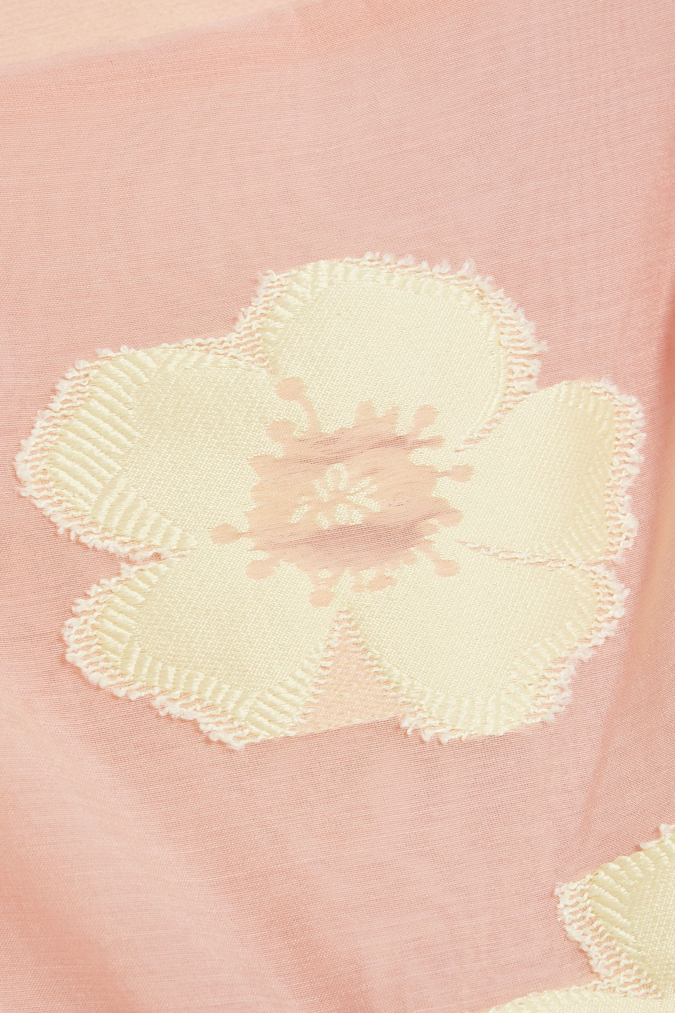Shop Stine Goya Irene Fil Coupé Organza Peplum Top In Antique Rose