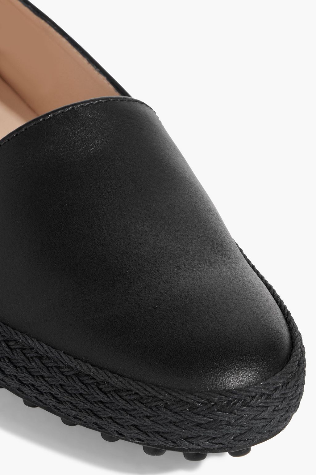 TOD'S Gommino leather espadrille loafers
