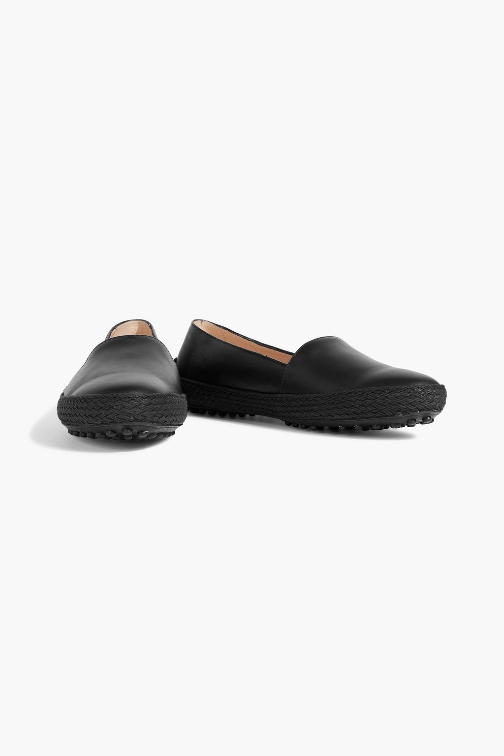 TOD'S Gommino leather espadrille loafers