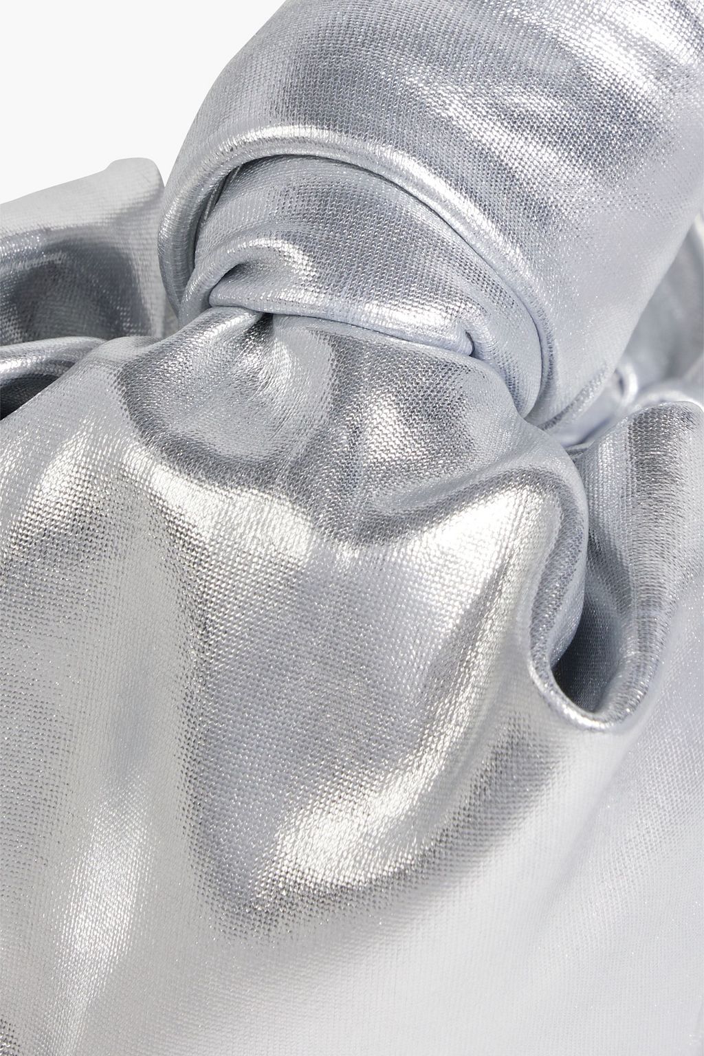 SIMON MILLER Lopsy knotted metallic faux leather tote