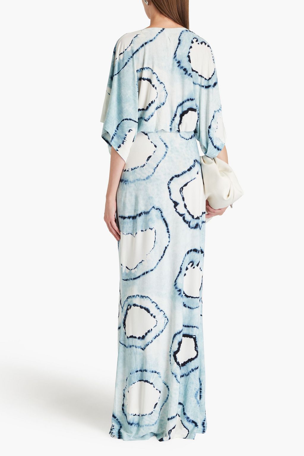 NORMA KAMALI Obie tie-dyed stretch-jersey gown