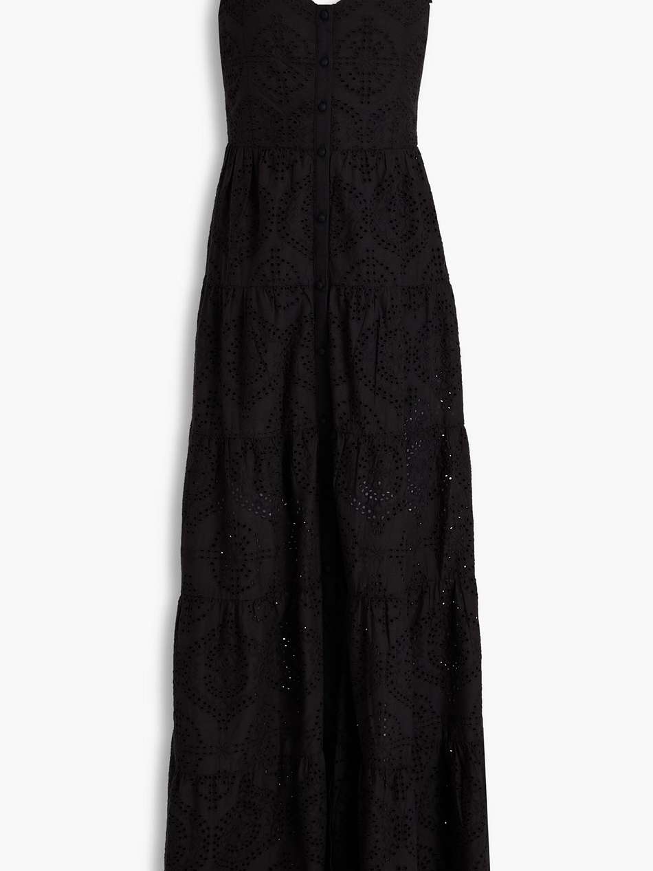 broderie anglaise cotton maxi dress