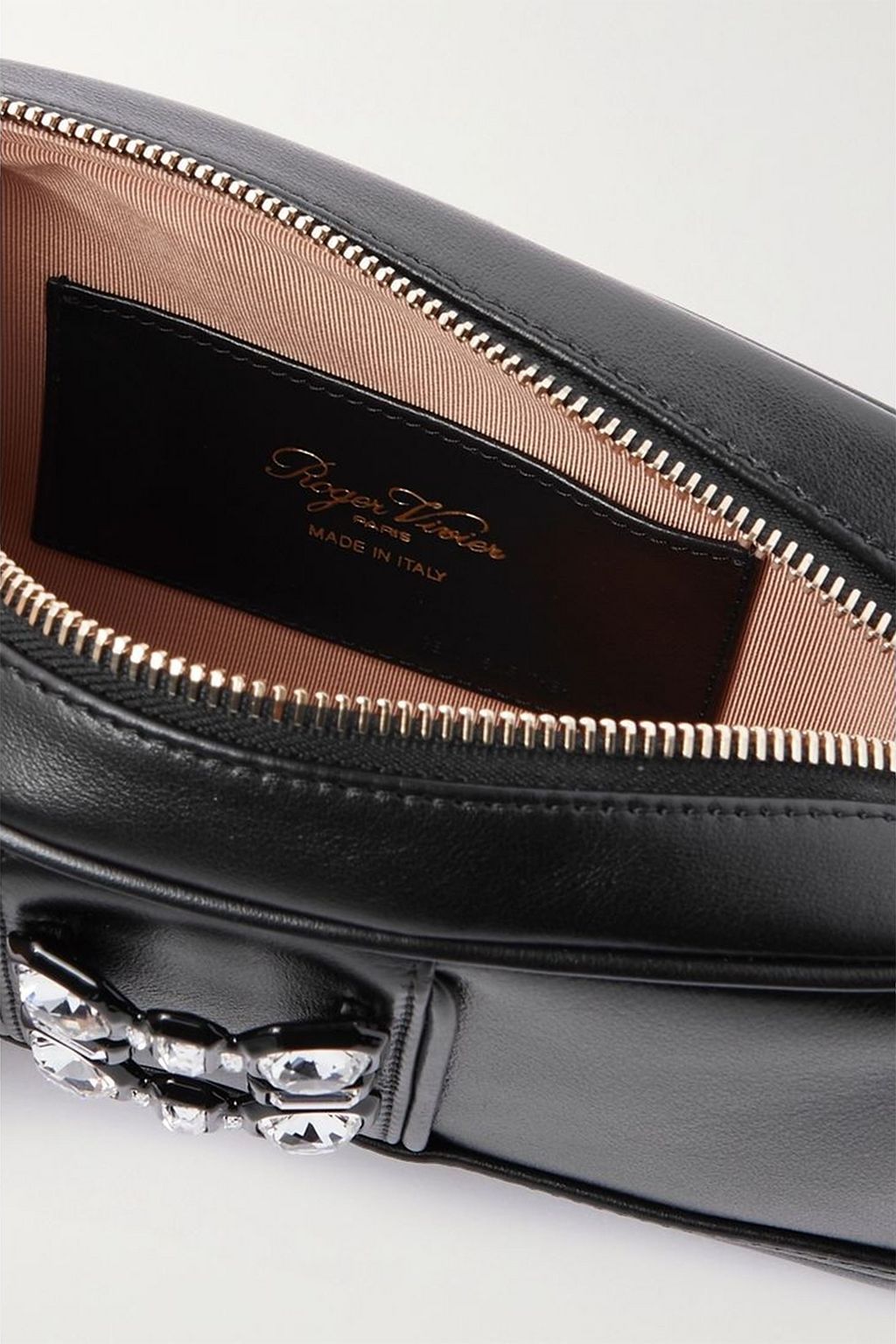 ROGER VIVIER Walky Viv mini crystal-embellished leather shoulder bag
