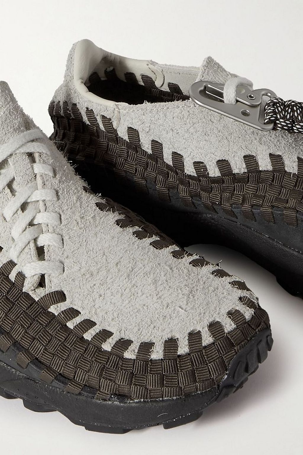 NIKE حذاء سنيكرز Air Footscape من نسيج محبوك وجلد السويد