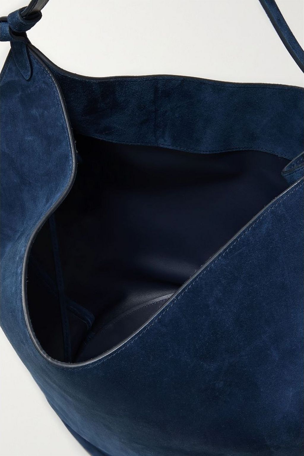 KHAITE Lotus medium suede tote