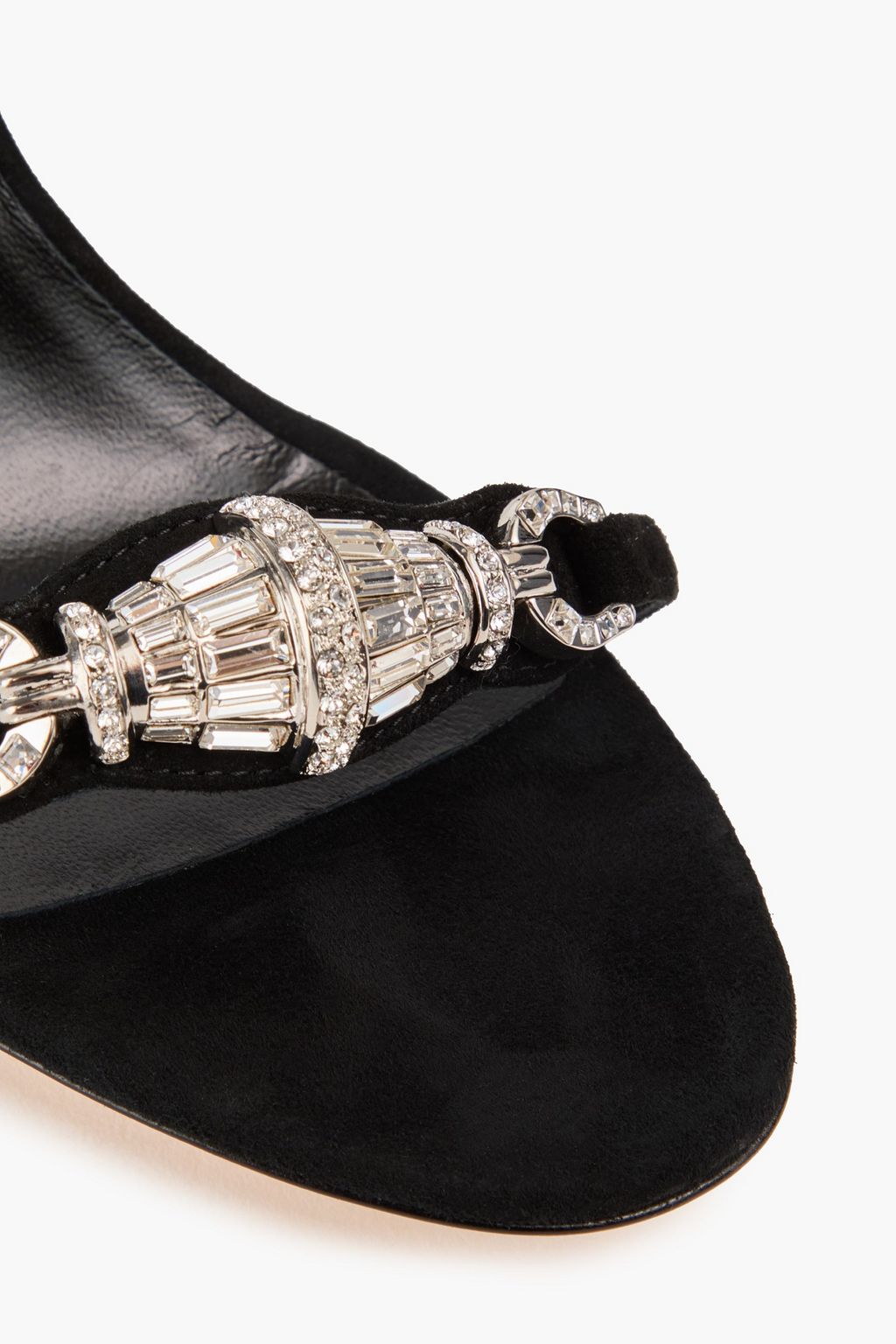 GIUSEPPE ZANOTTI صندل "بليندا" من الشامواه مزود بحزام خلفي