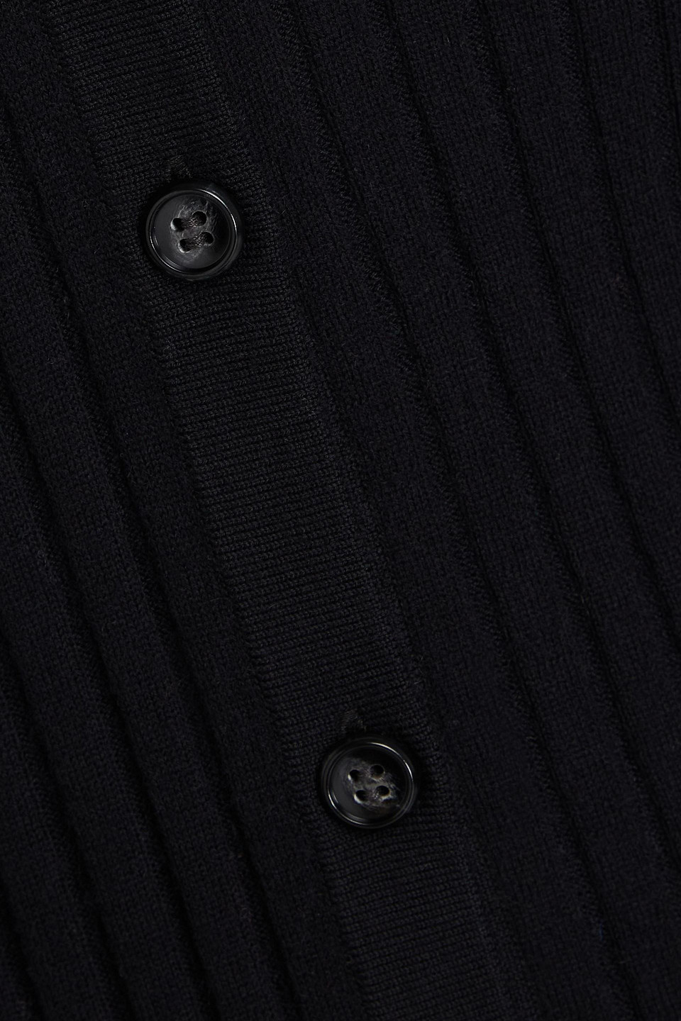Lisa Yang Cutout Ribbed Cashmere Cardigan In Black