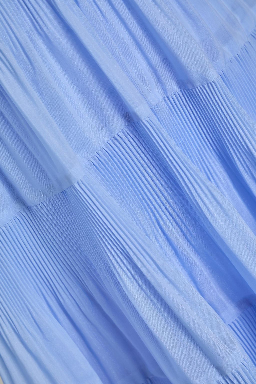 ZIMMERMANN Tiered floral-print plissé-organza midi dress