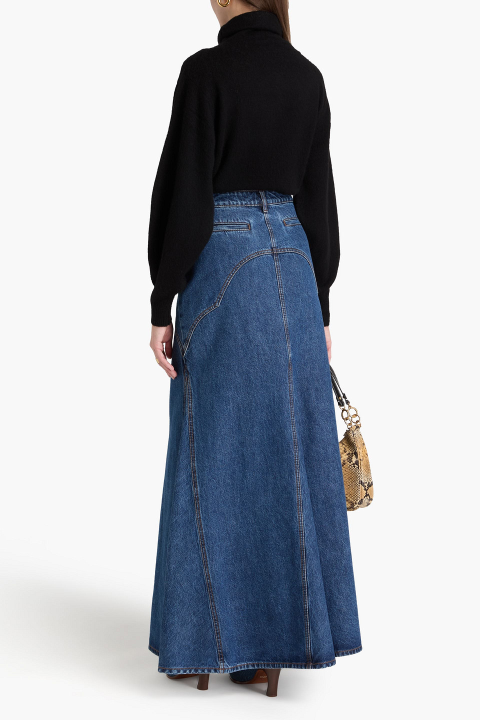 Zimmermann Wool And Cashmere-blend Turtleneck Sweater In Black