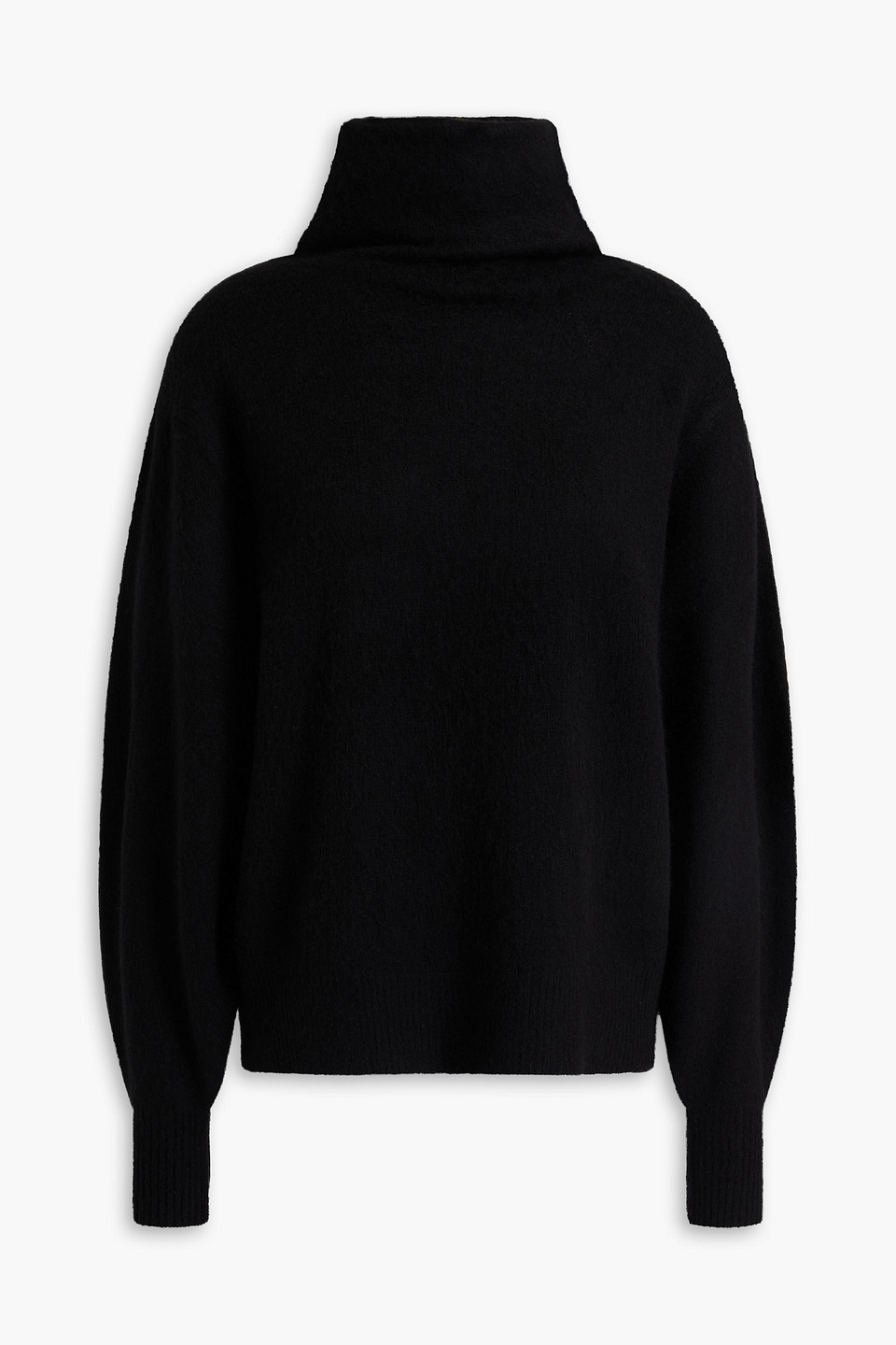Zimmermann Wool And Cashmere-blend Turtleneck Sweater In Black
