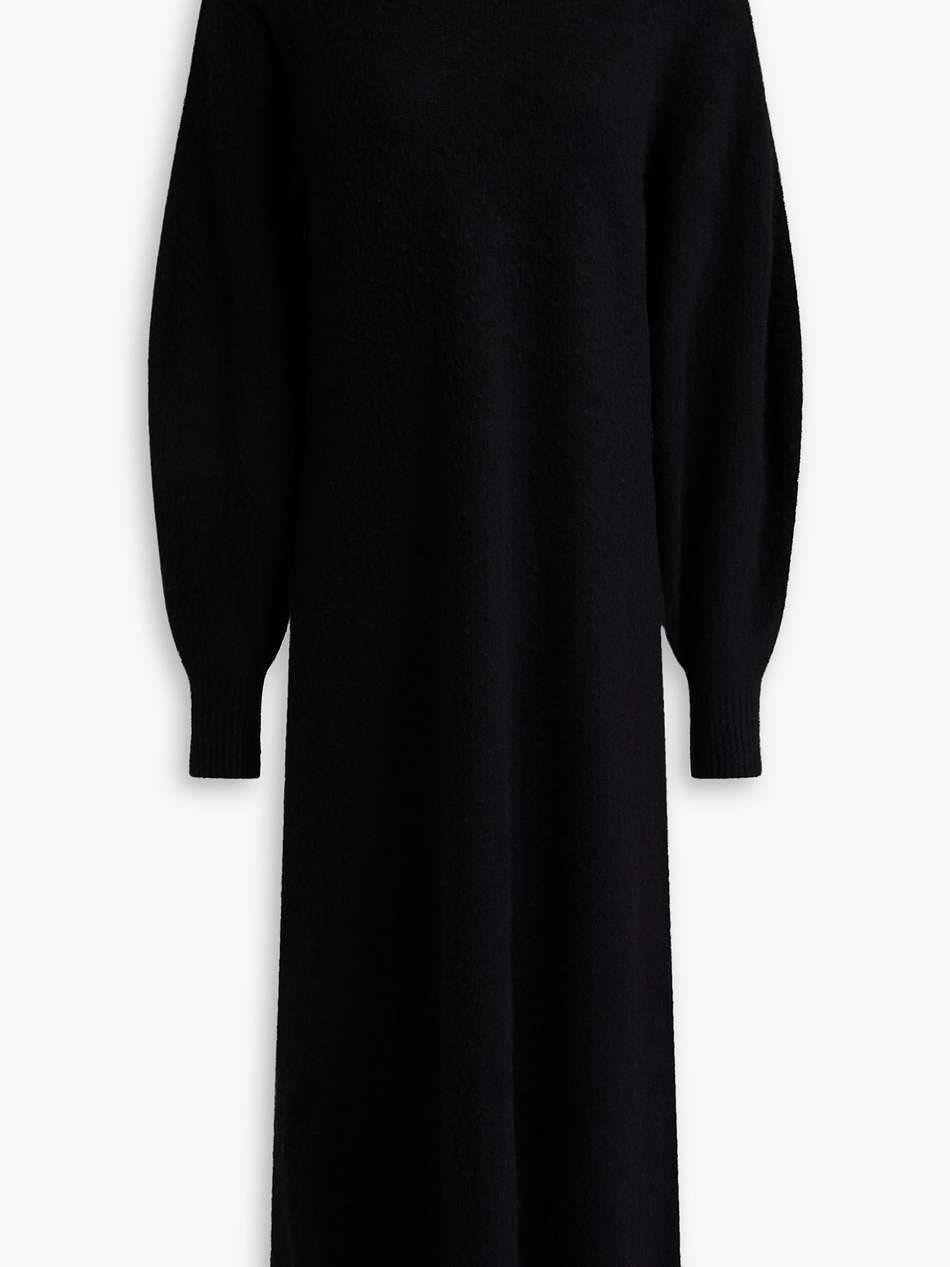 wool and cashmere-blend turtleneck midi dress