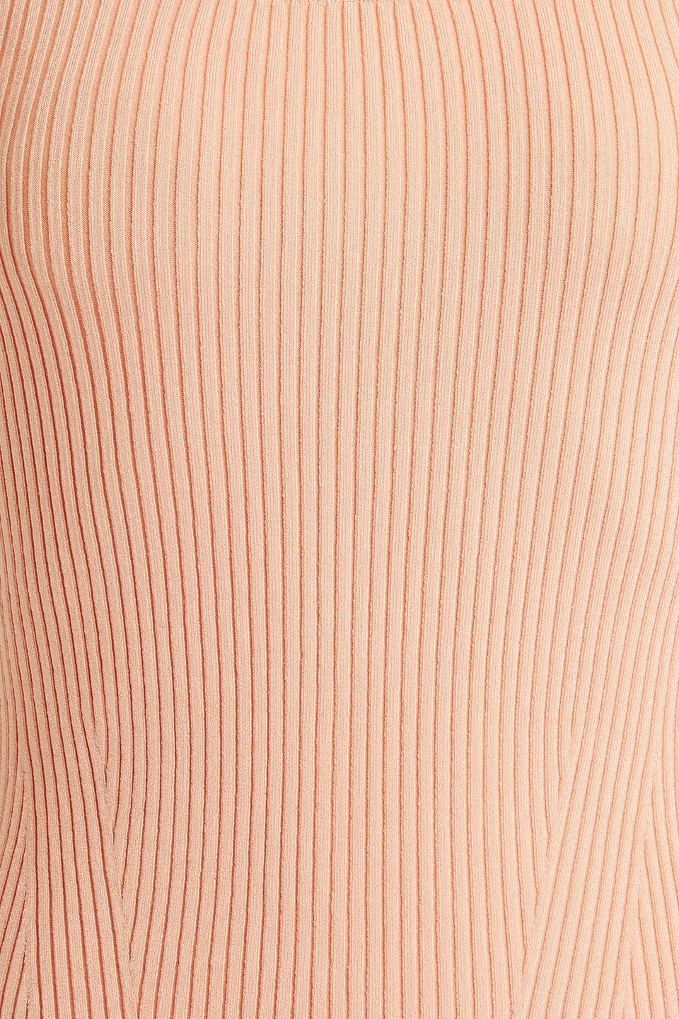 Zimmermann Ribbed-knit Tank In Pastel Orange