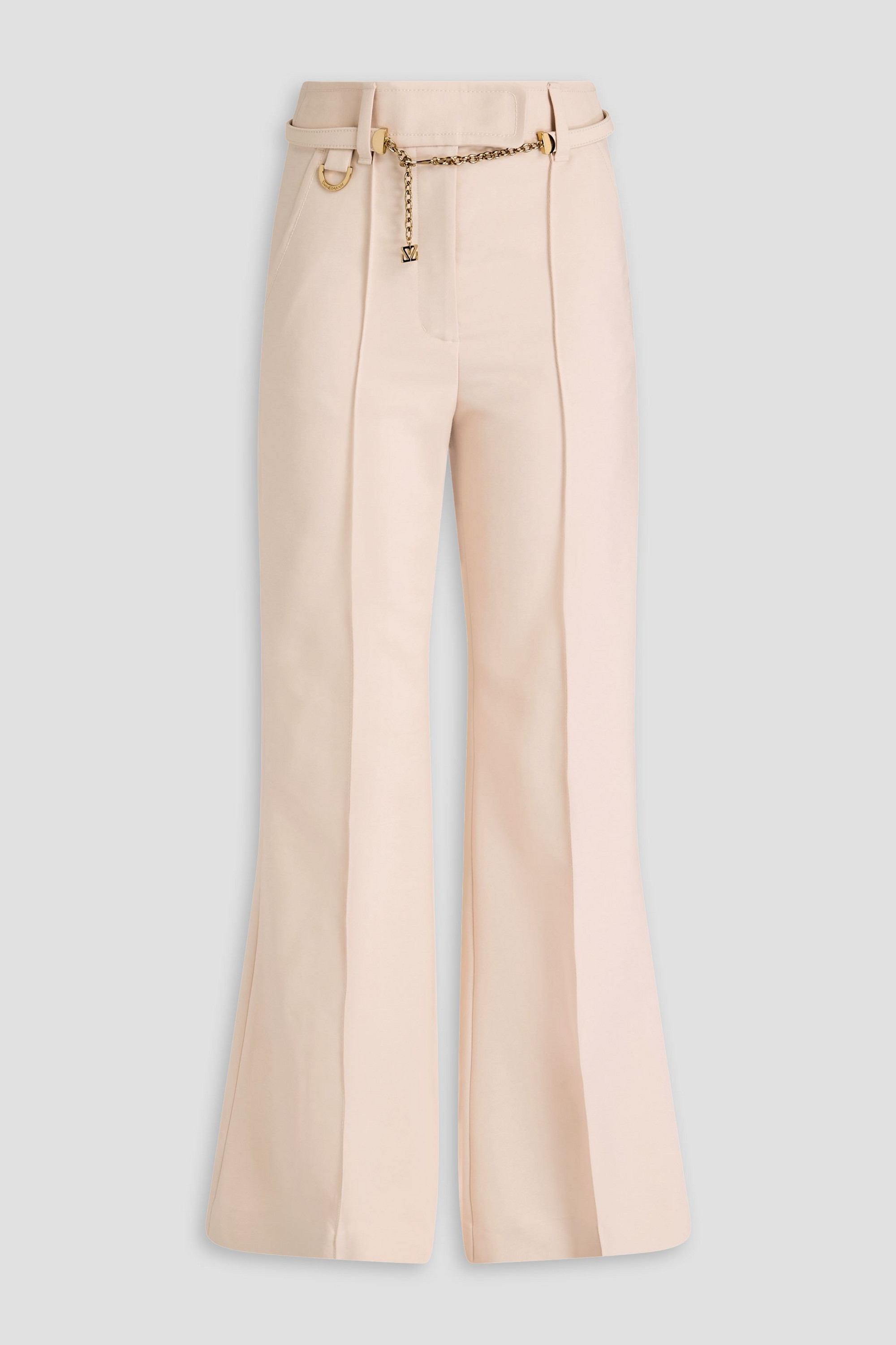 Zimmermann Belted grain de poudre wool-blend wide-leg pants thumbnail