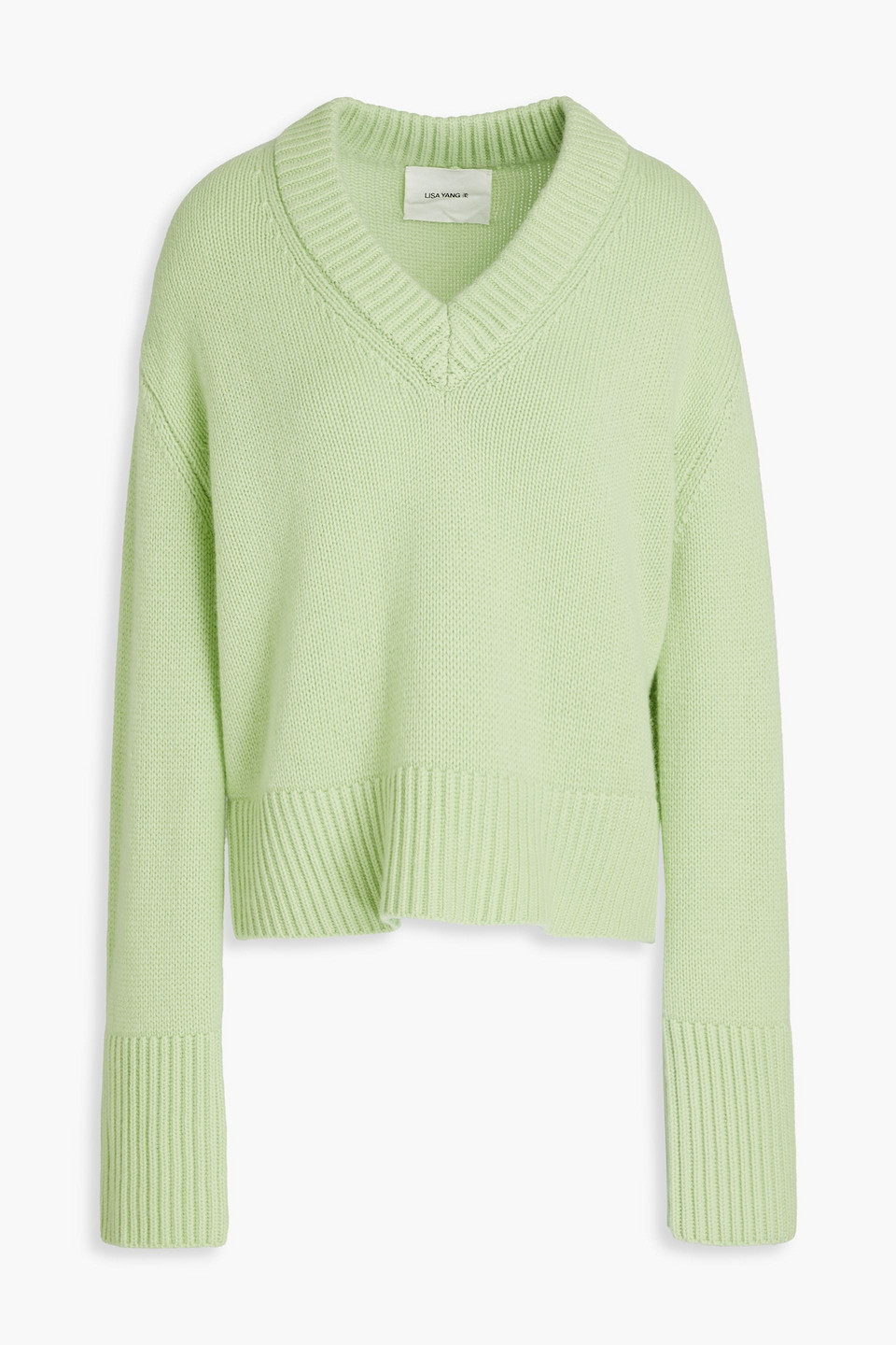 Lisa Yang Ribbed Cashmere Sweater In Mint