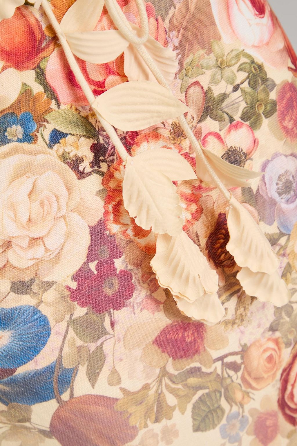 ZIMMERMANN Floral-print linen midi skirt