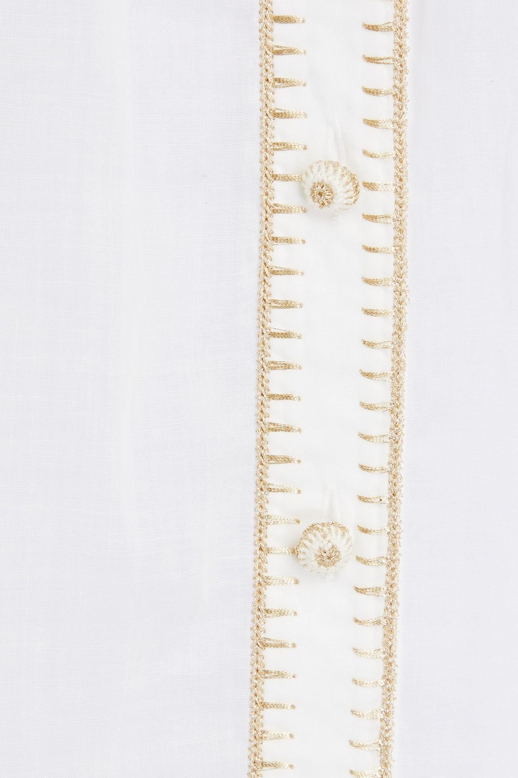 ZIMMERMANN Pintucked ramie blouse