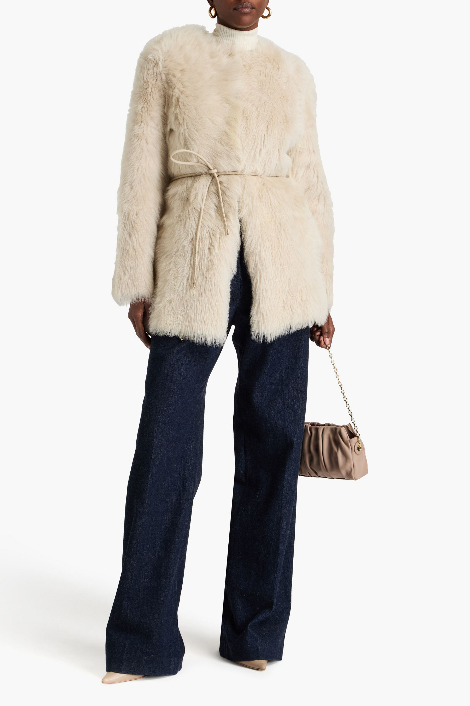 Zimmermann Belted shearling jacket