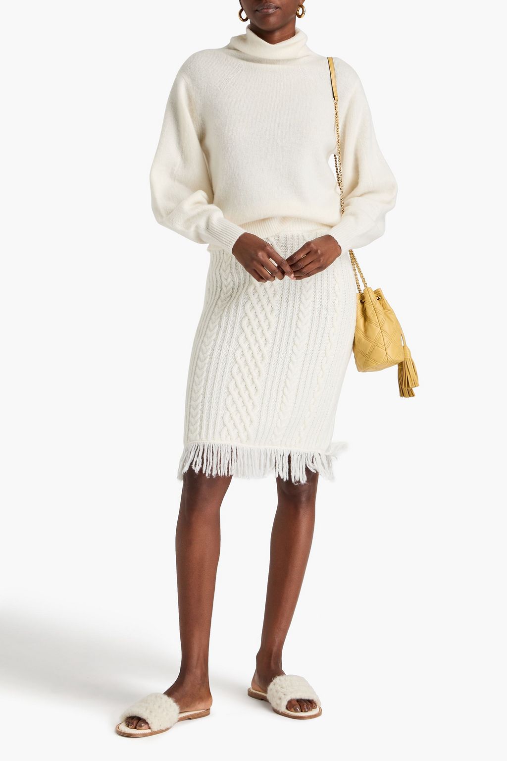 ZIMMERMANN Wool and cashmere-blend turtleneck sweater