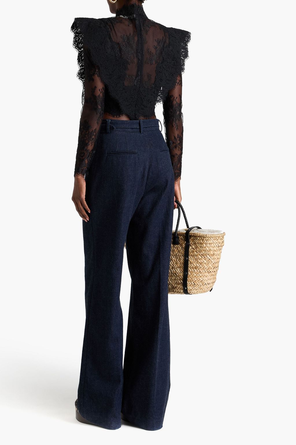ZIMMERMANN Cropped lace blouse