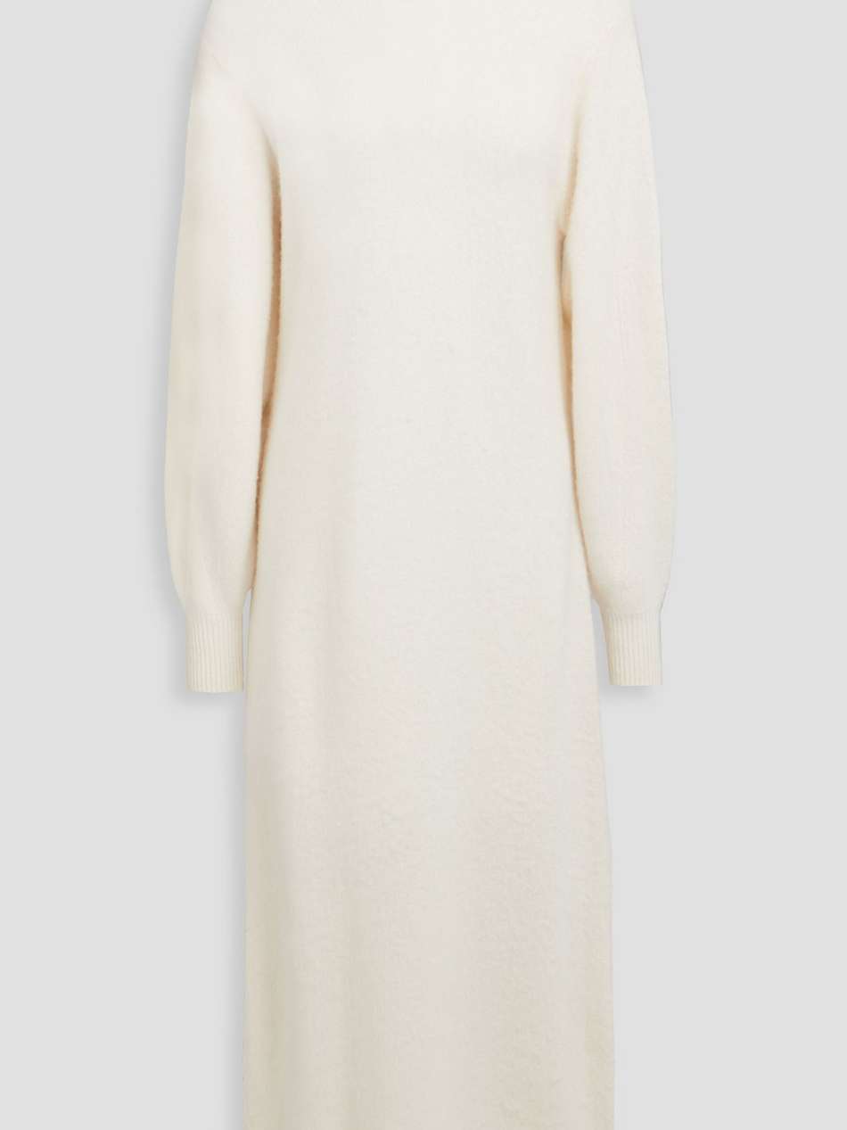 wool and cashmere-blend turtleneck midi dress