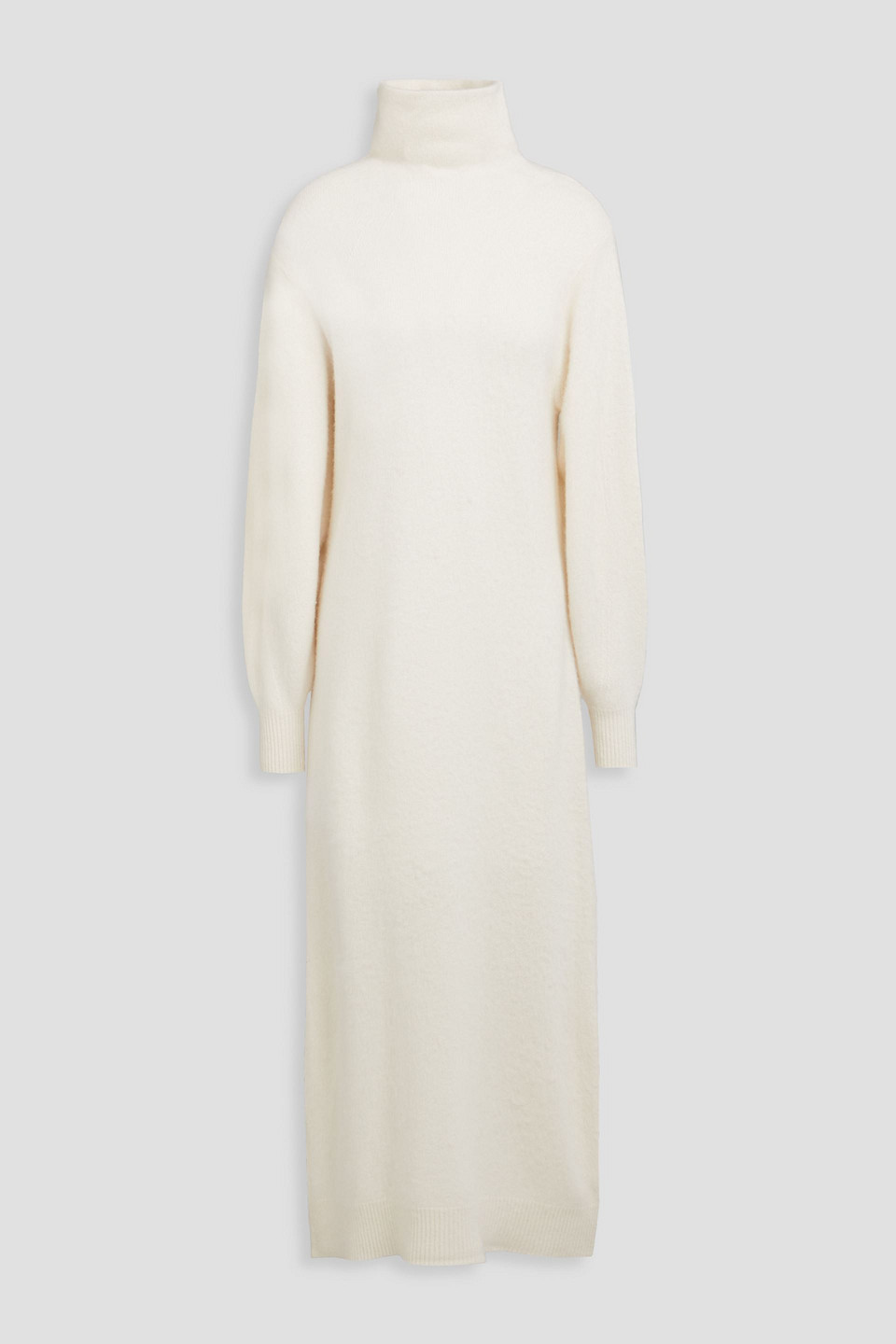 Zimmermann Wool And Cashmere-blend Turtleneck Mini Dress In Ivory