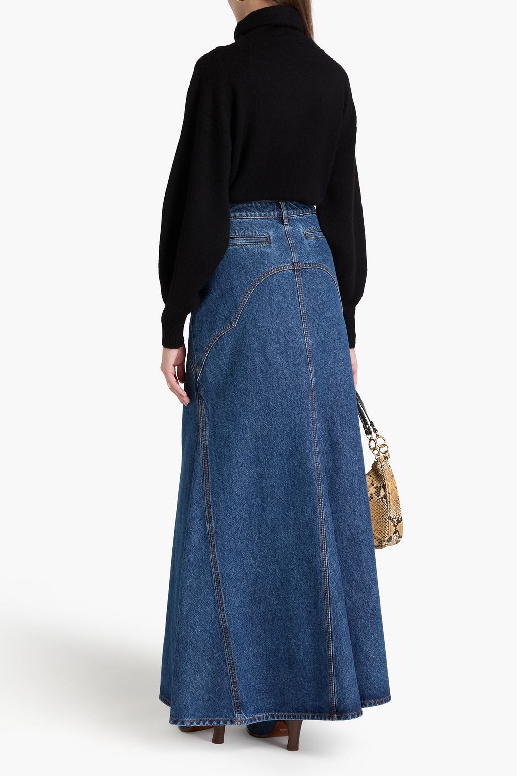 ZIMMERMANN 데님 맥시 스커트