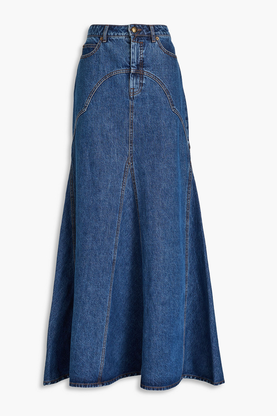 ZIMMERMANN DENIM MAXI SKIRT