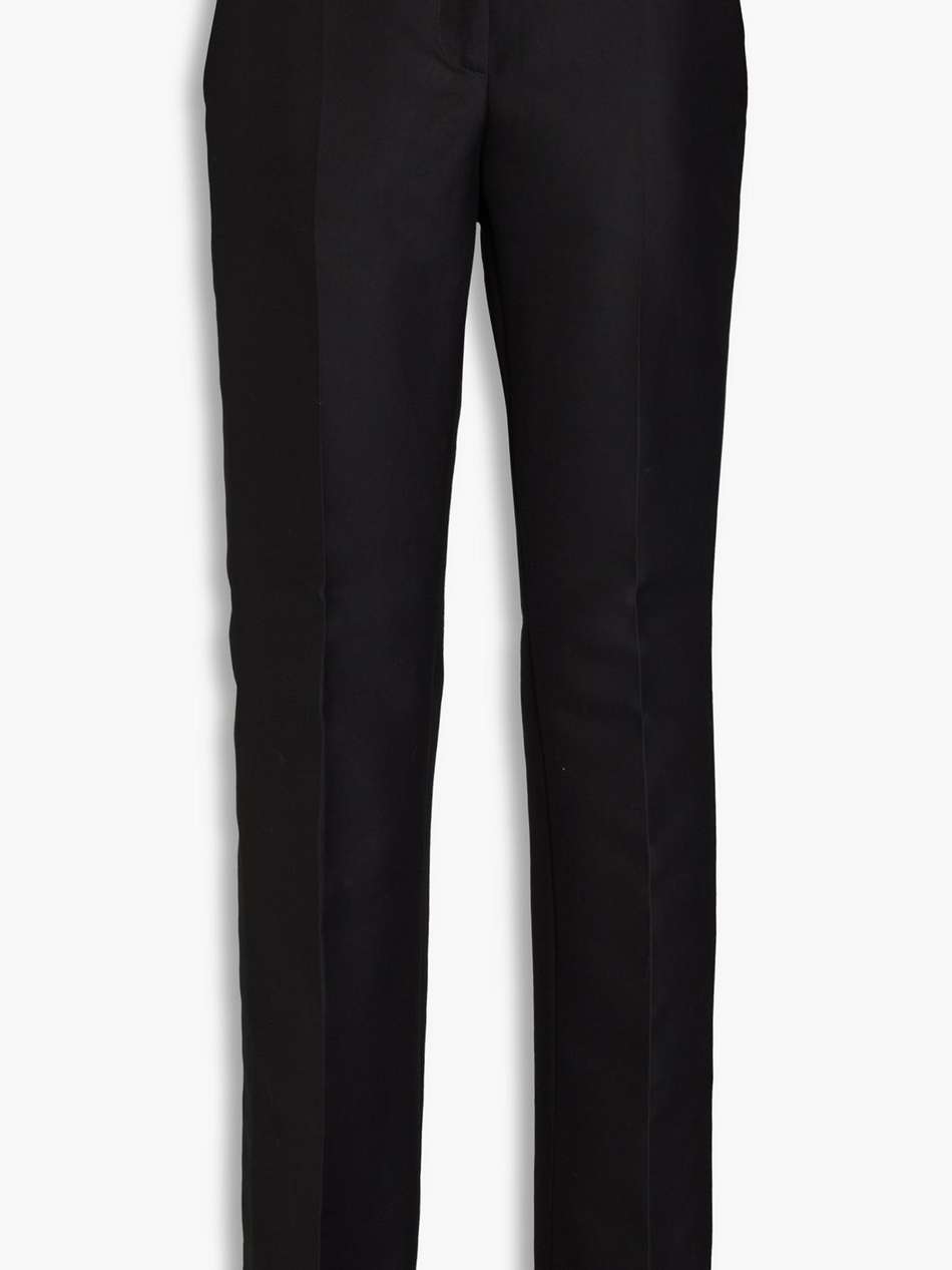 cotton-twill bootcut pants