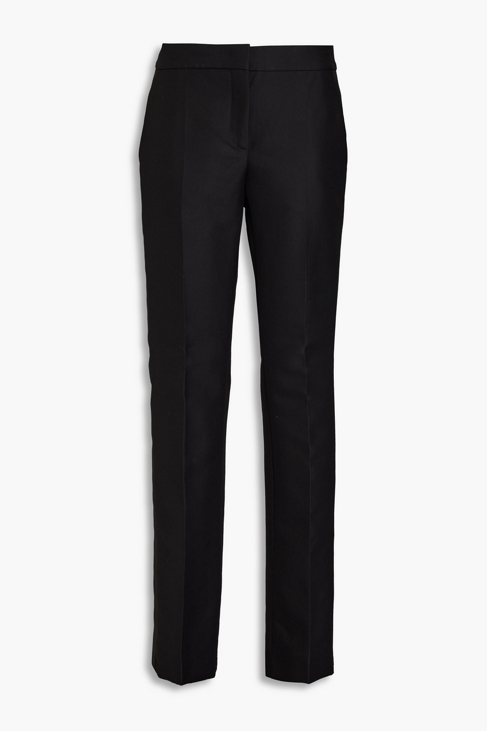 Moschino Cotton-twill Bootcut Pants In Black