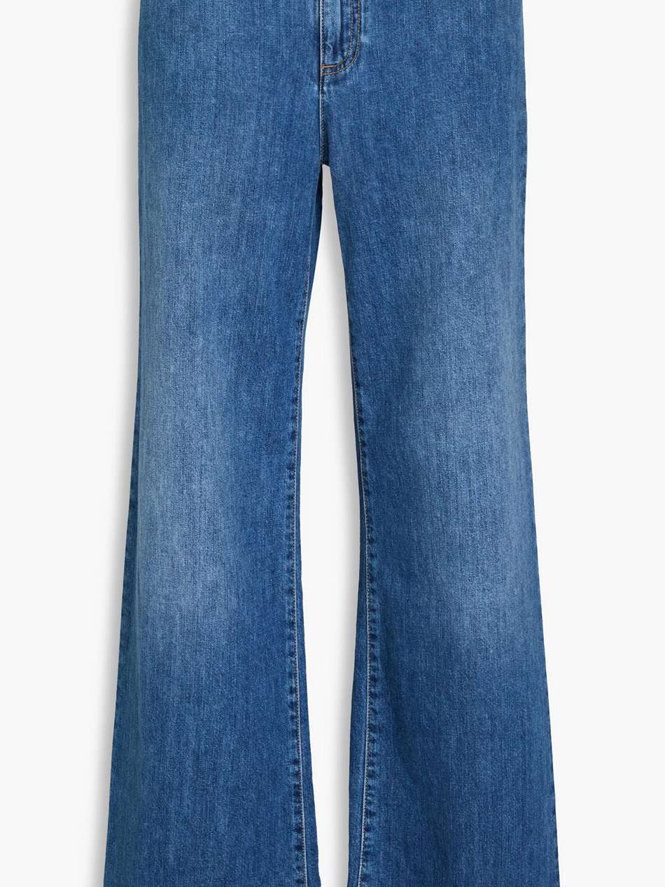 high-rise wide-leg jeans