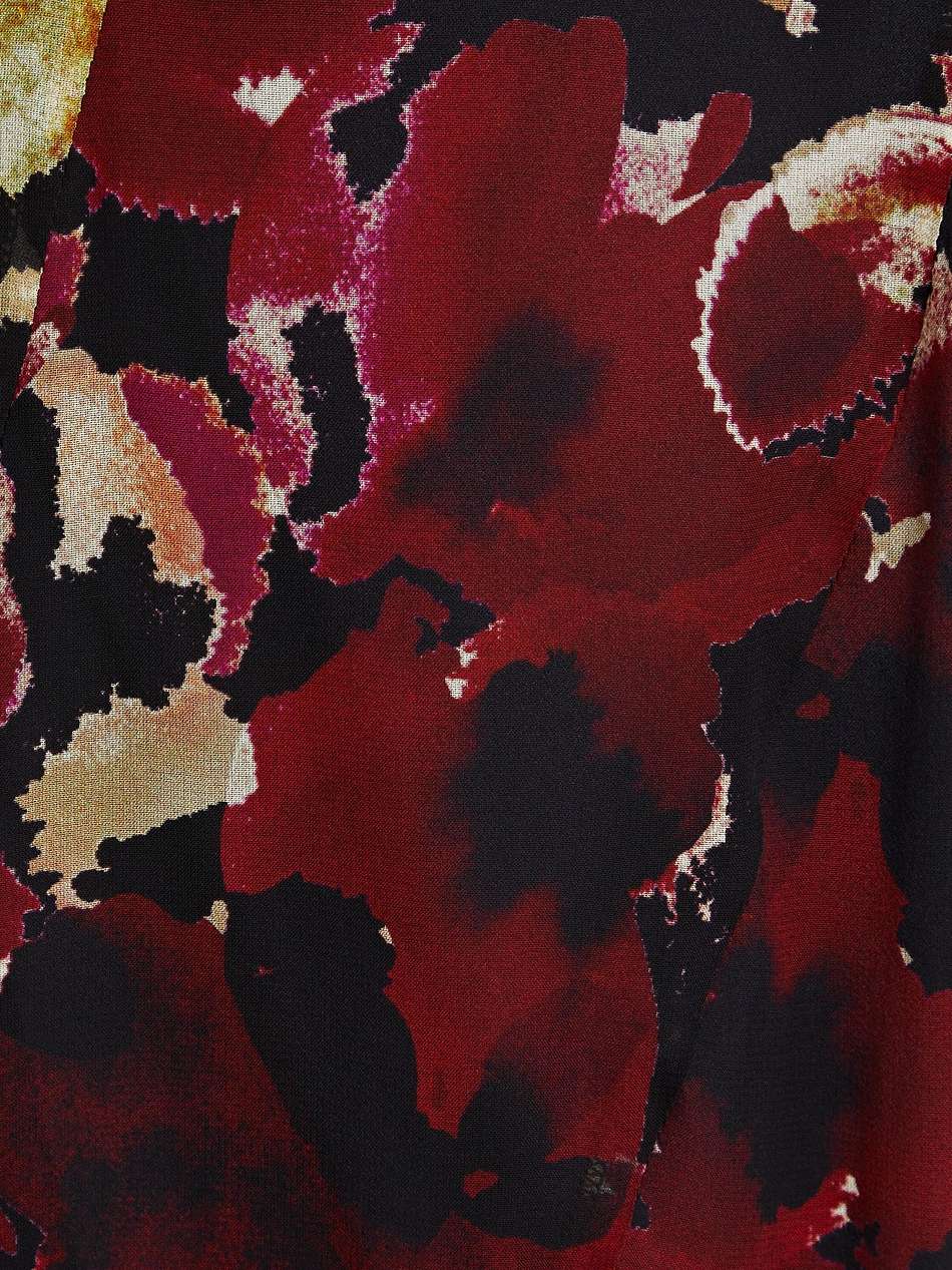 kamila ruffled printed silk-chiffon gown