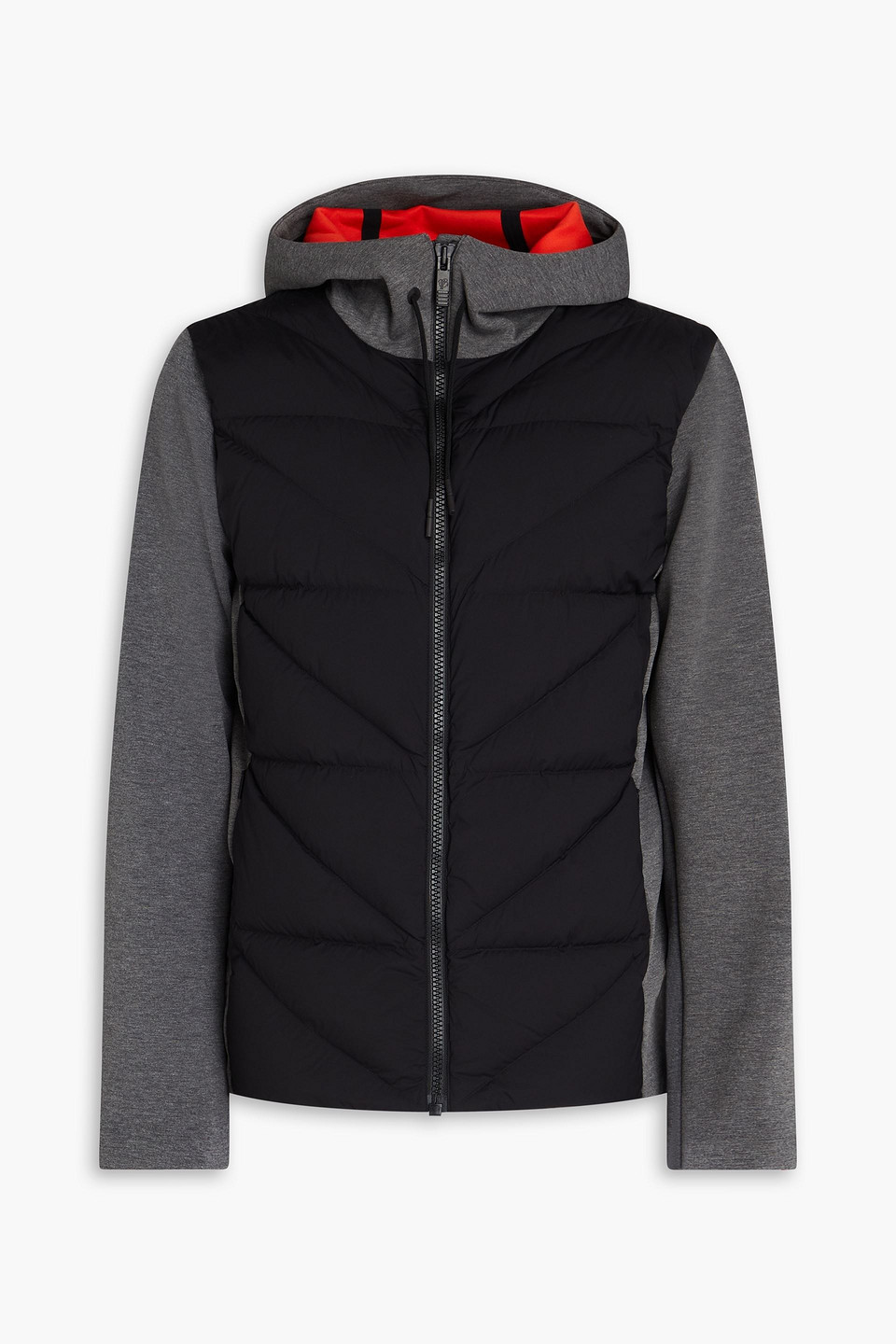 Fusalp Robson Iv Quilted Shell And Scuba Hooded Down Jacket In Black