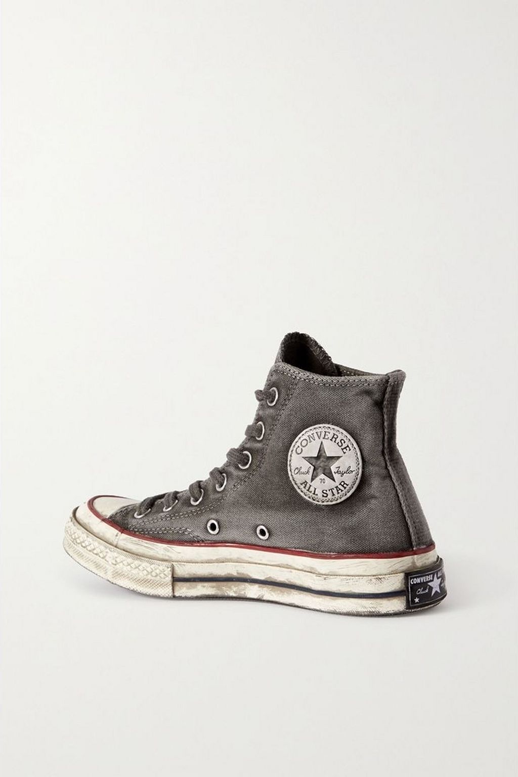 CONVERSE Chuck Taylor All Star 70 distressed canvas high-top sneakers