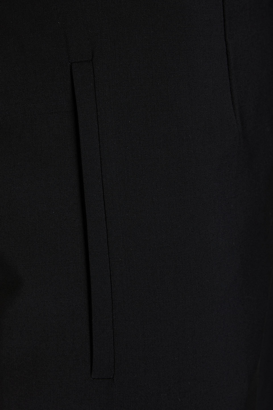 Alberta Ferretti Wool-blend Wide-leg Pants In Black