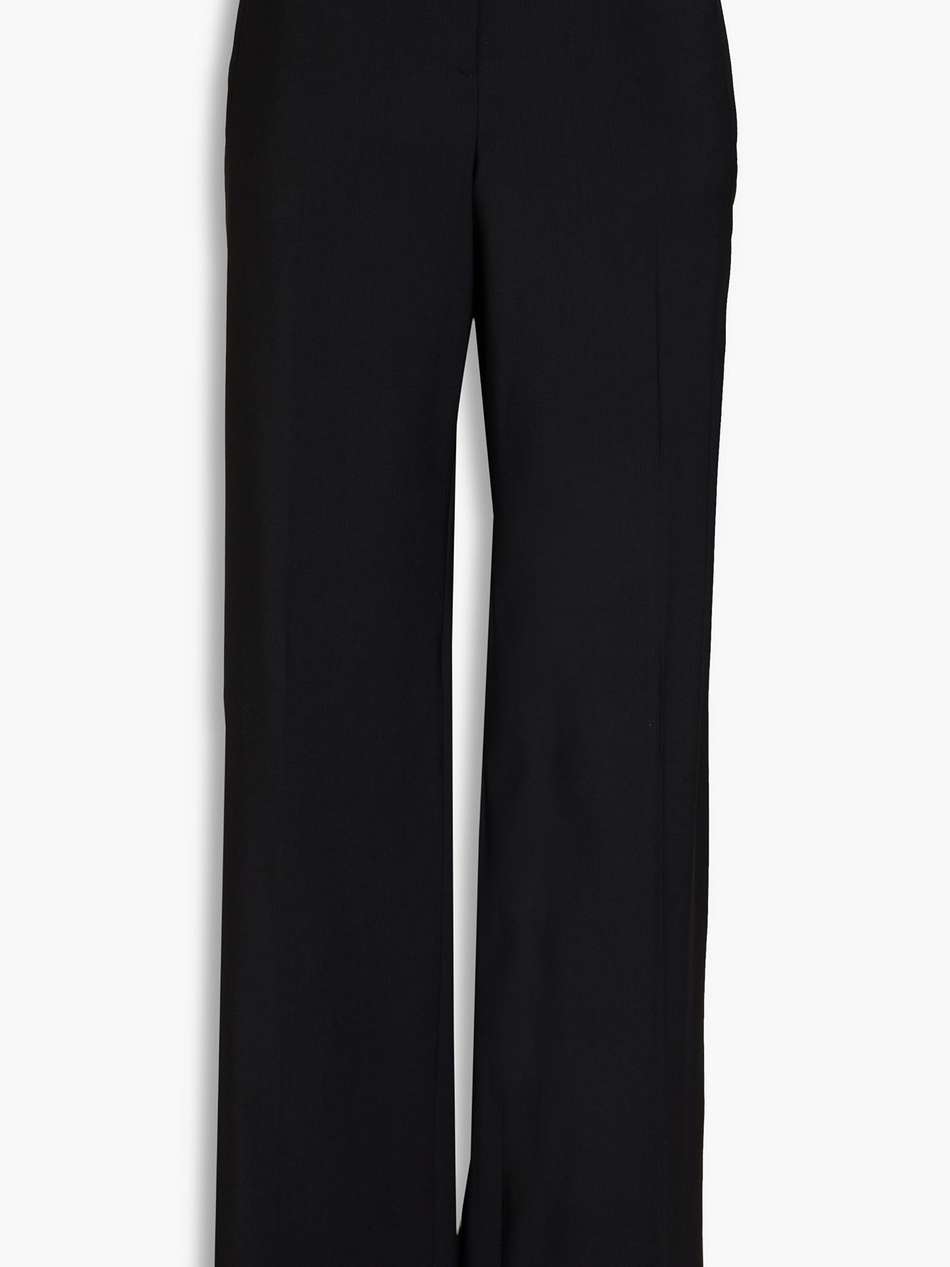 wool-blend wide-leg pants