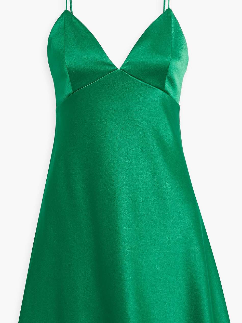 julietta satin-crepe mini dress