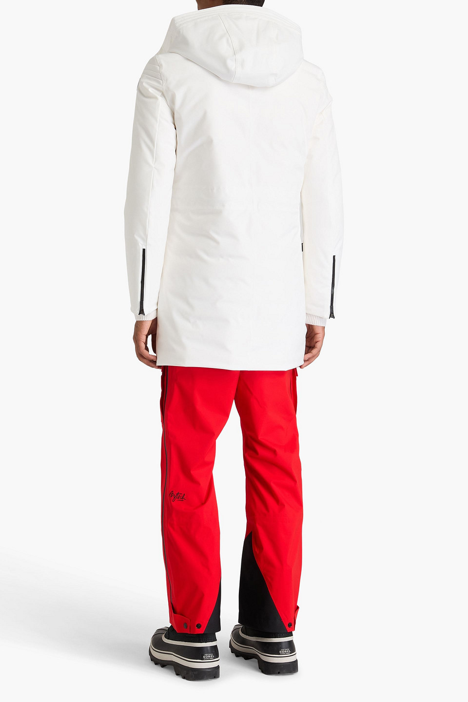 Fusalp Appliquéd Shell Hooded Down Coat In White