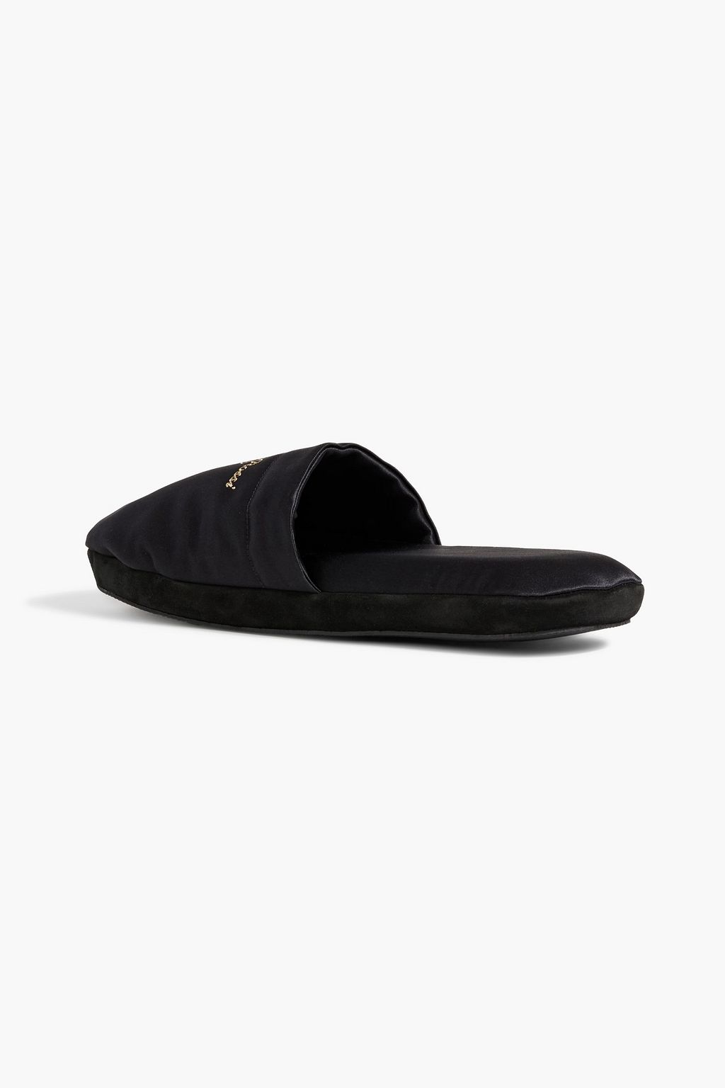 GIANVITO ROSSI Bellagio embroidered satin slippers