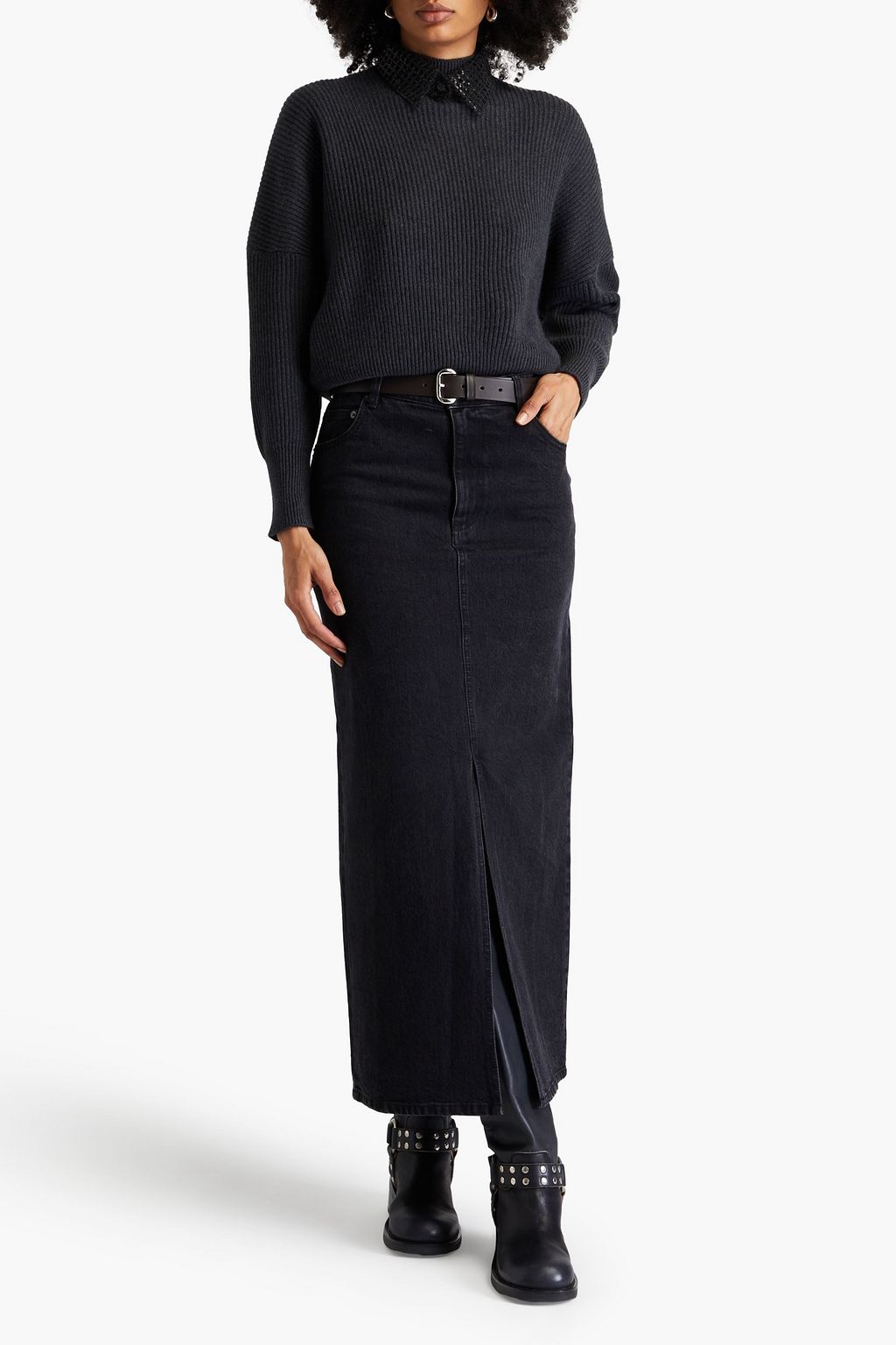 BRUNELLO CUCINELLI Ribbed cashmere turtleneck sweater