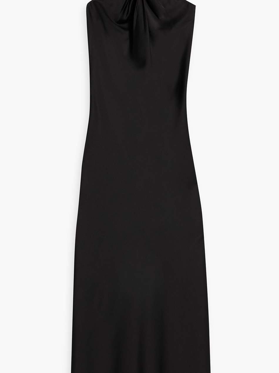 knotted satin gown