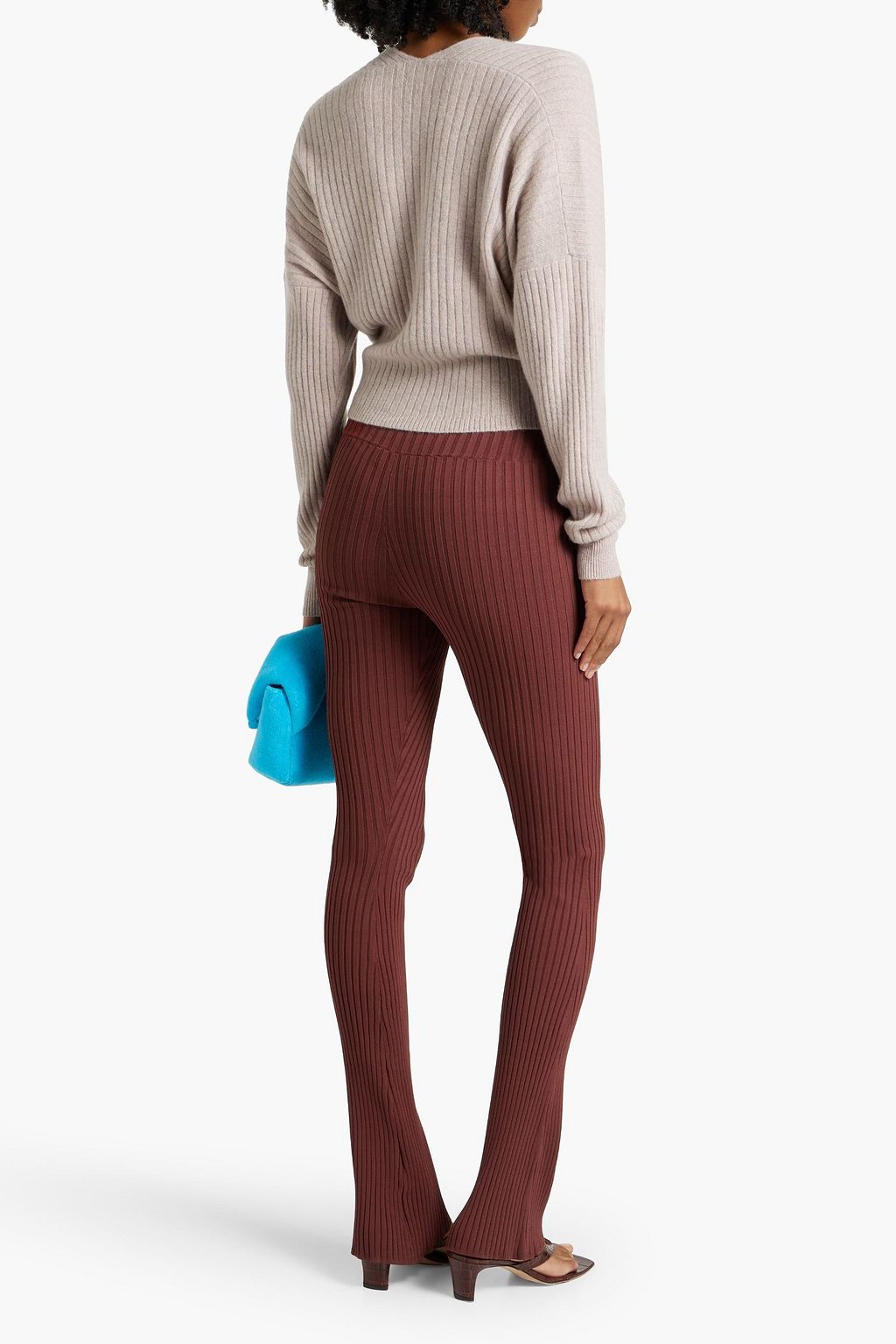 AUTUMN CASHMERE Ribbed cashmere cardigan