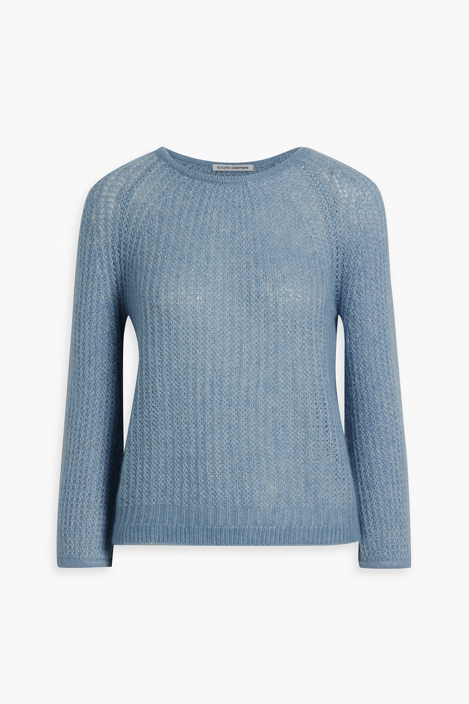 Autumn Cashmere Cashmere And Silk-blend Sweater In Slate Blue
