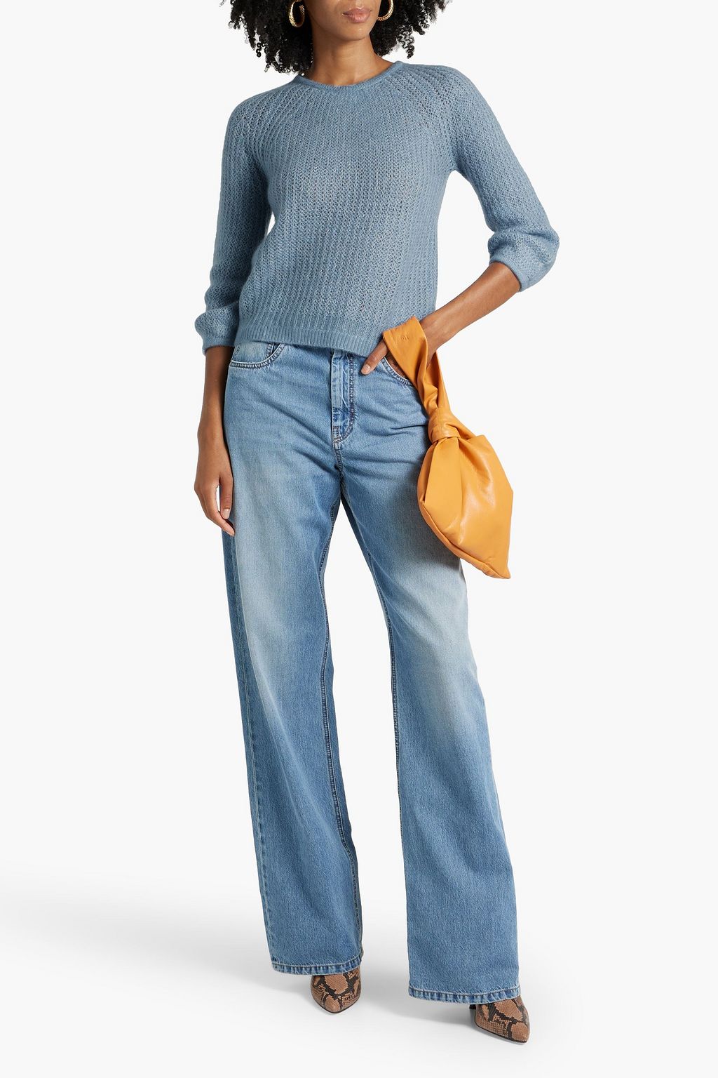 AUTUMN CASHMERE Cashmere and silk-blend sweater
