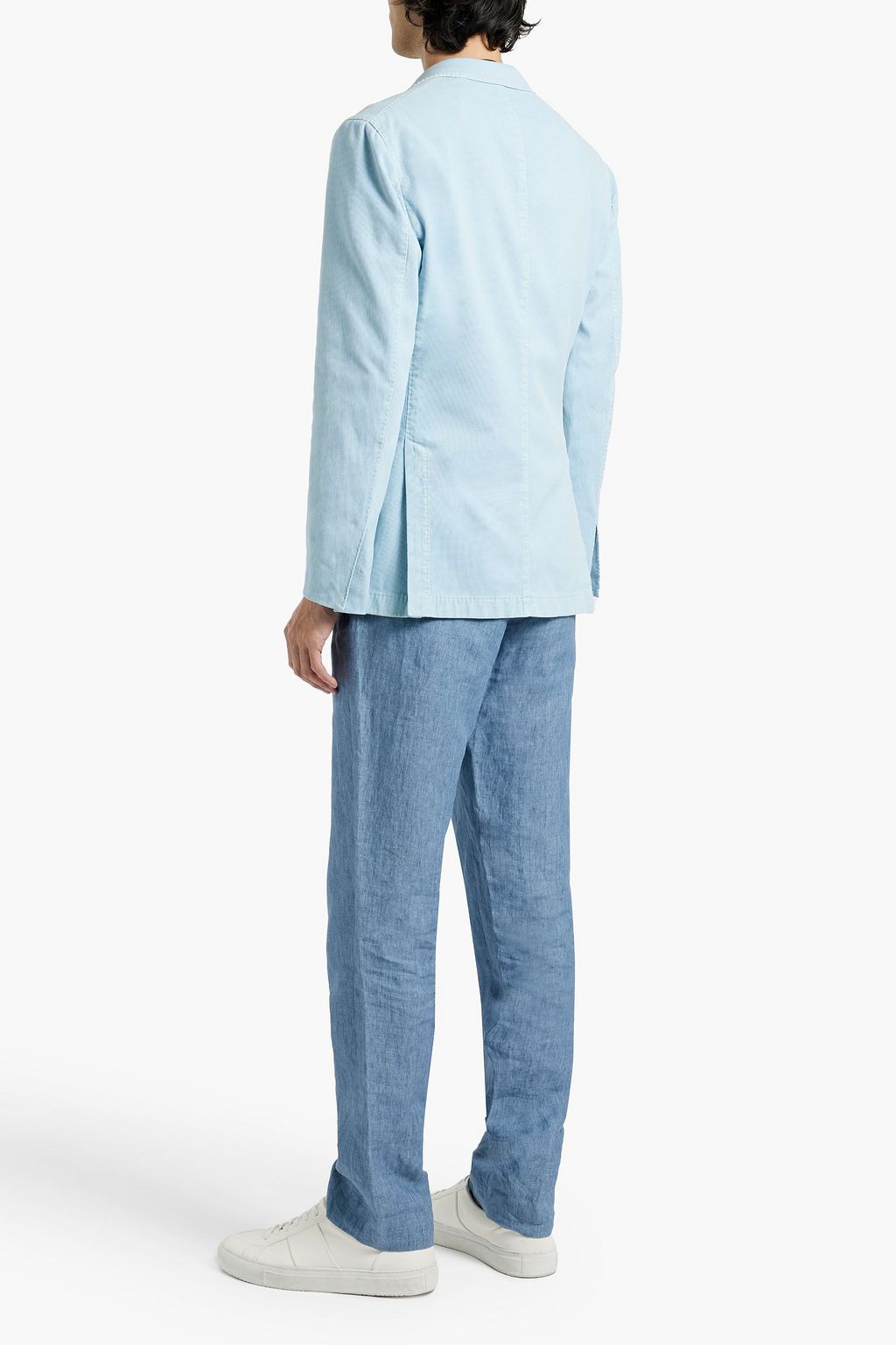 BOGLIOLI Cotton and silk-blend blazer