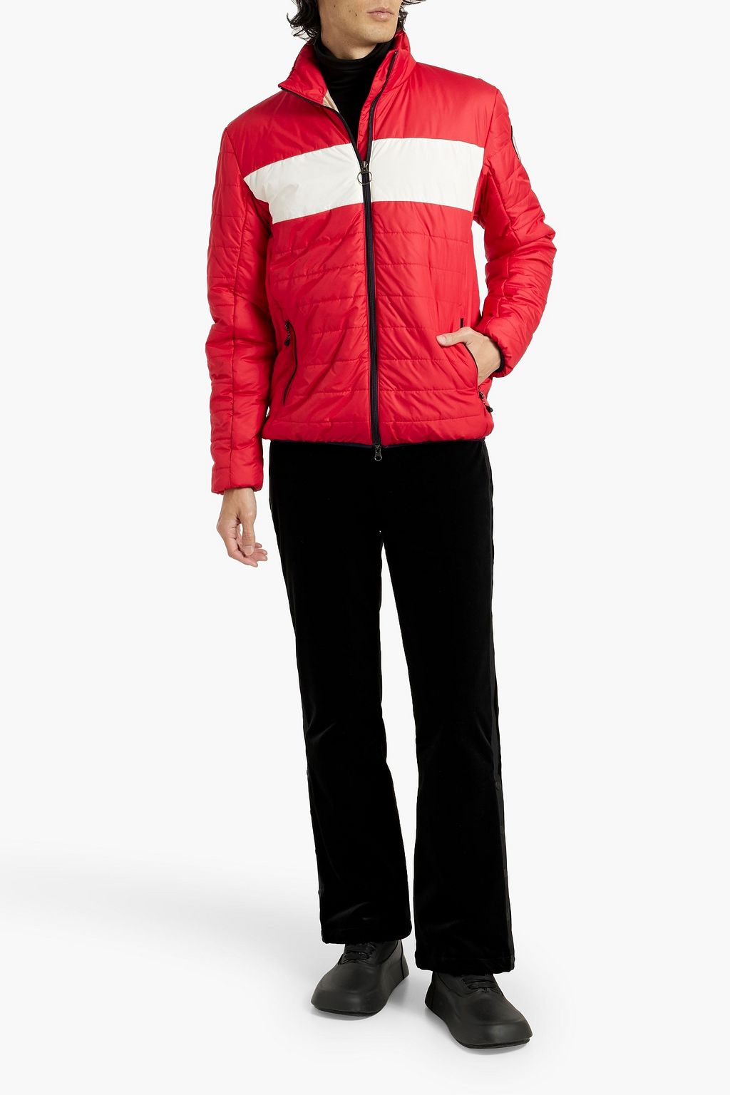 WE NORWEGIANS Myrken Lavalan quilted two-tone ski jacket
